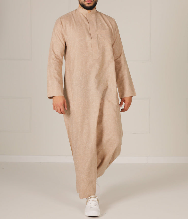 UsW Tailored Saudi Qamees Reda - Taupe