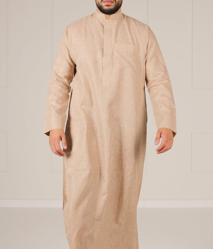 UsW Tailored Saudi Qamees Reda - Taupe