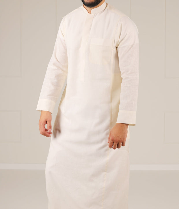 UsW Tailored Saudi Qamees Reda - Ivory