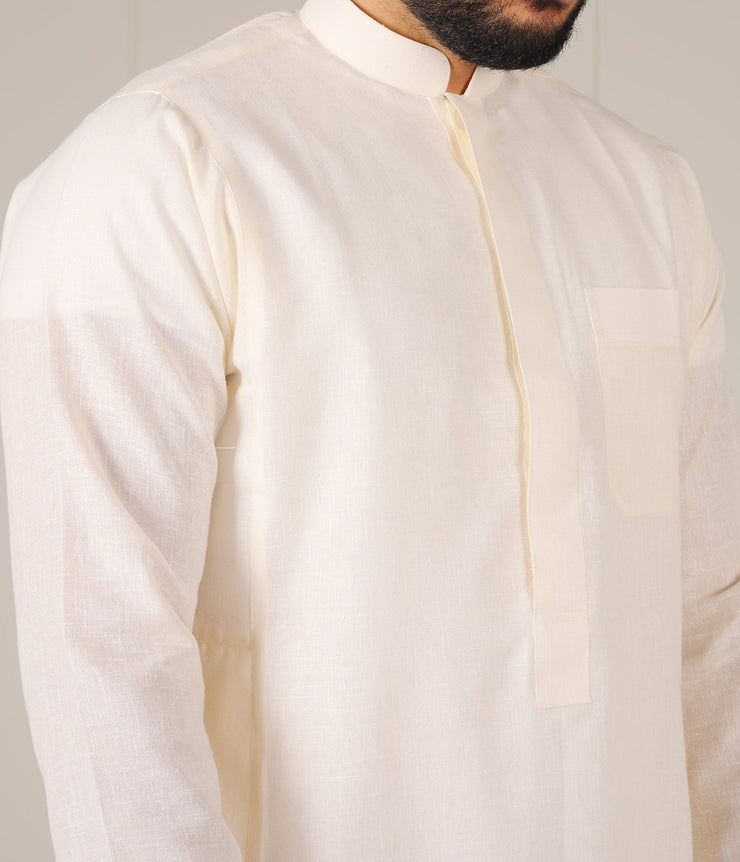 UsW Tailored Saudi Qamees Reda - Ivory