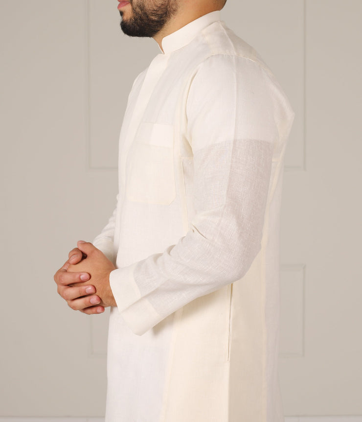 UsW Tailored Saudi Qamees Reda - Ivory