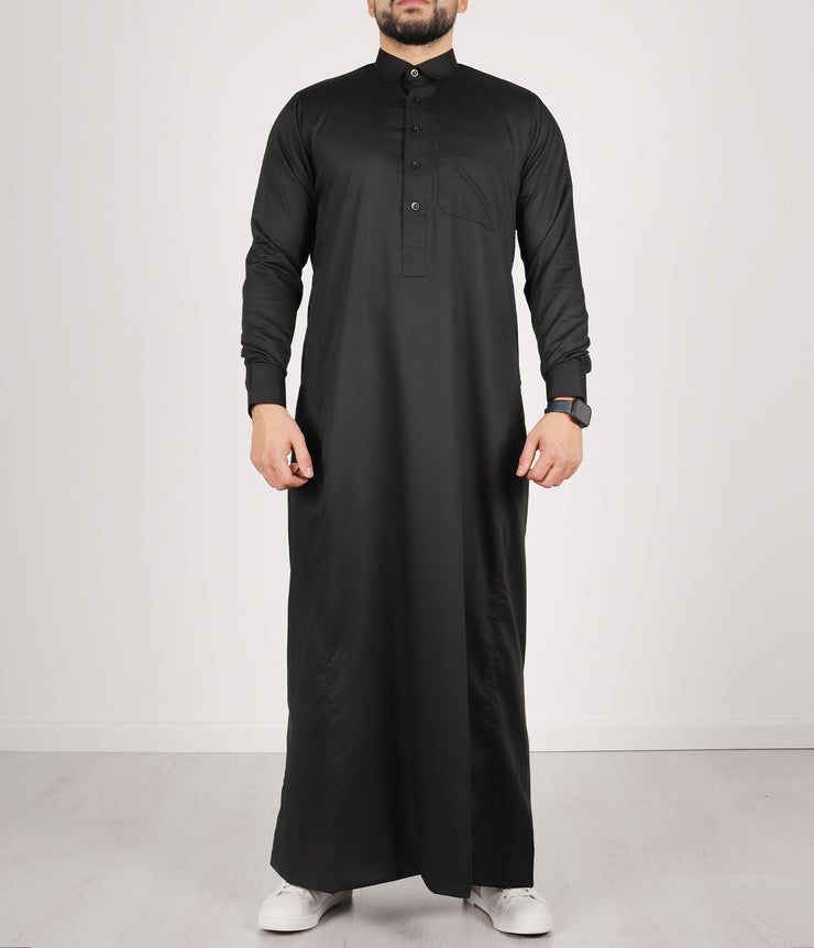 Qamis TR Soft Line by Q4him - Black