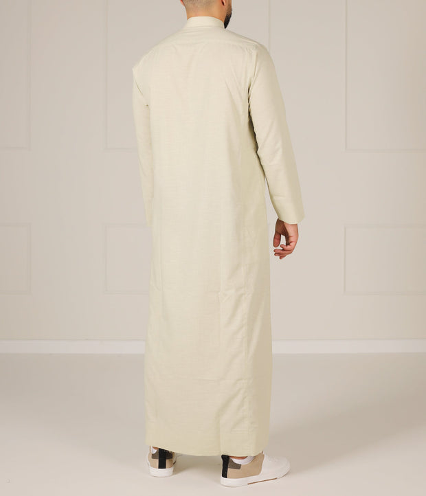 UsW Tailored Saudi Qamees Reda - Soft Green