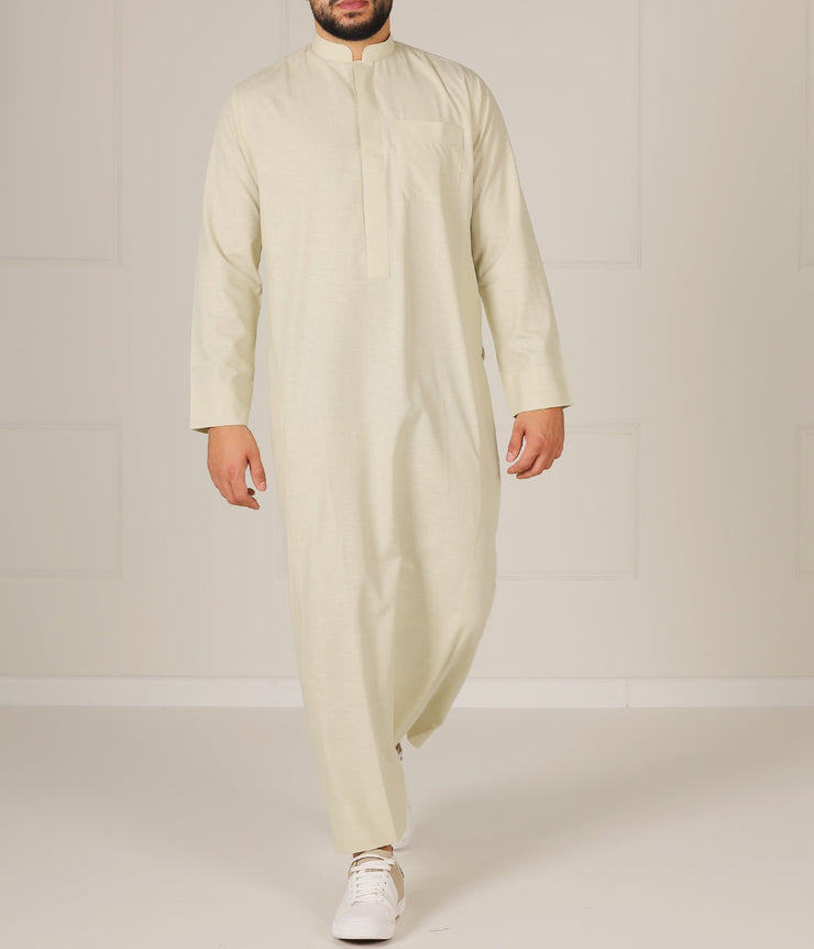 UsW Tailored Saudi Qamees Reda - Soft Green