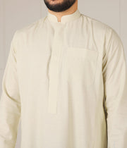 UsW Tailored Saudi Qamees Reda - Soft Green