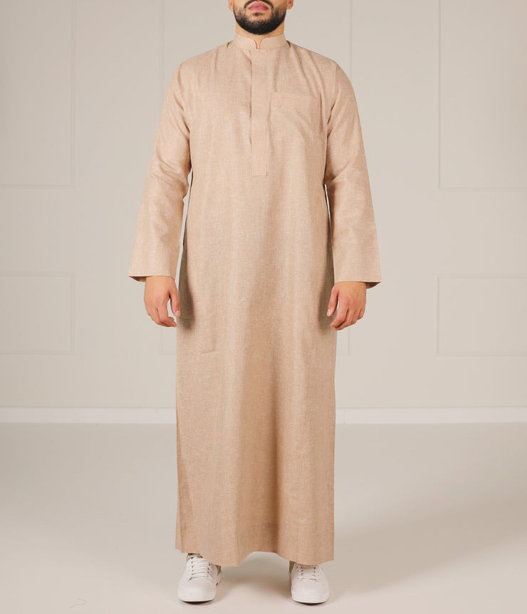 UsW Tailored Saudi Qamees Reda - Taupe