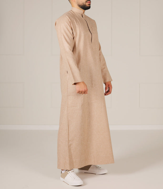 UsW Tailored Saudi Qamees Reda - Taupe