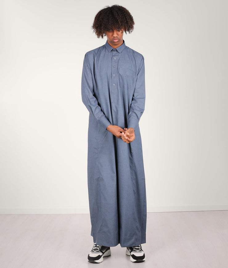 Qamis TR Soft Line by Q4him - Blue