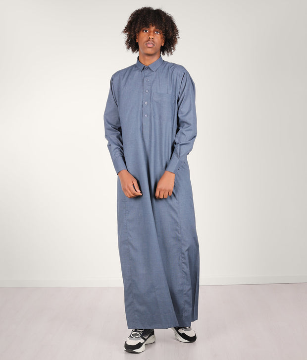 Qamis TR Soft Line by Q4him - Blue