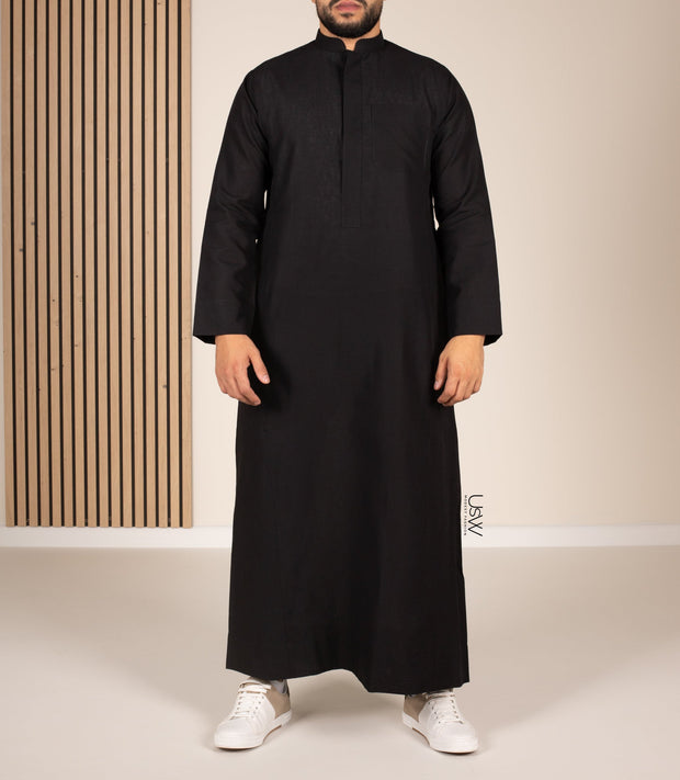 UsW Tailored Saudi Qamees Reda - Zwart