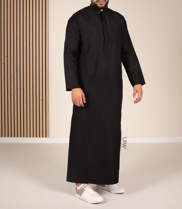 UsW Tailored Saudi Qamees Reda - Zwart