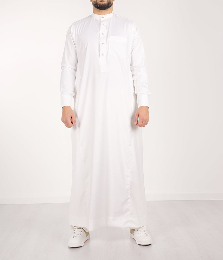 Chino Saudi Qamis - White