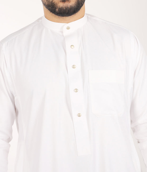 Chino Saudi Qamis - White