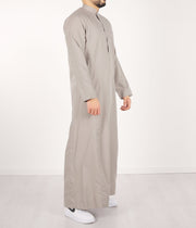 Qamis IND24 by Q4him - Cream Grey