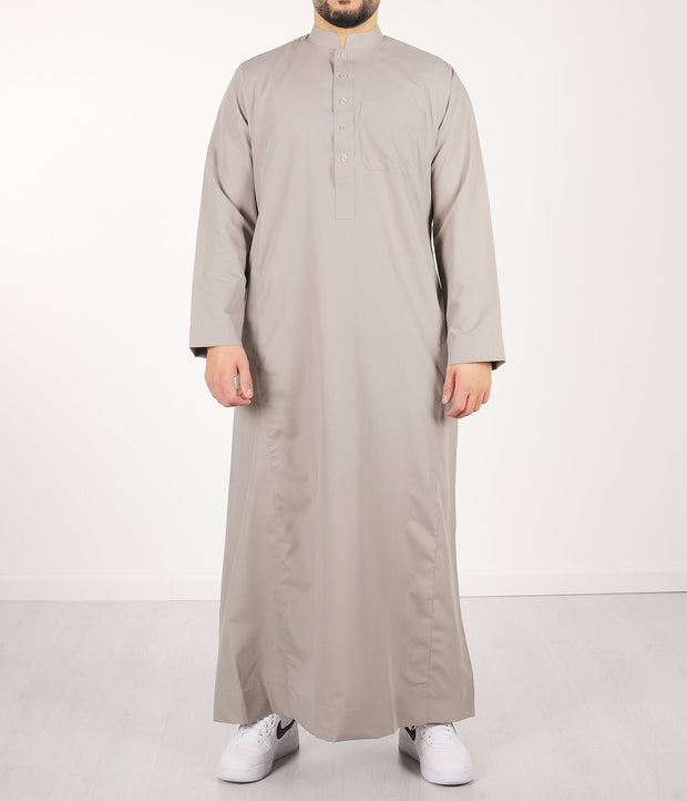 Qamis IND24 by Q4him - Cream Grey