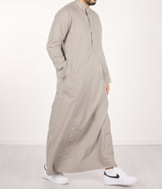 Qamis IND24 by Q4him - Cream Grey