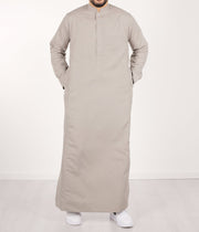 Qamis IND24 by Q4him - Cream Grey