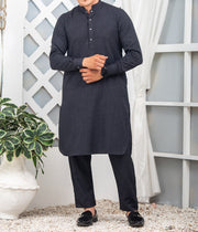 Sarwal Qamis Shareef - Black Grey