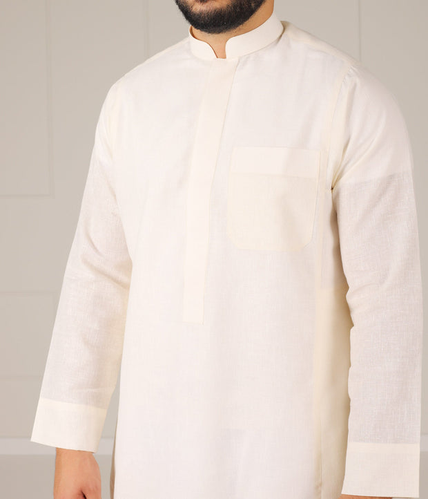 UsW Tailored Saudi Qamis Reda - Ivory