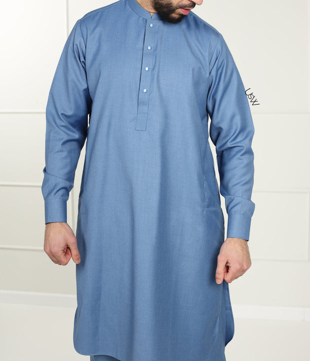 UsW - Sharwal Qamis Chino / Sky Blue