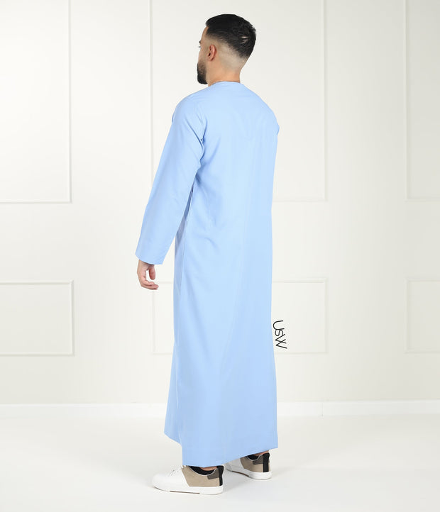 Qamis Arabesque - Sky Blue