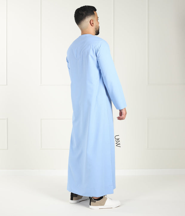 Qamis Arabesque - Sky Blue