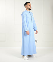 Qamis Arabesque - Sky Blue