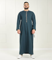 Qamis Arabesque - Bottle Green