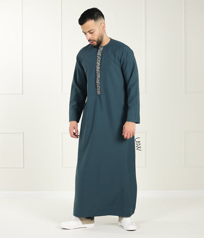 Qamis Arabesque - Bottle Green