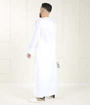 Qamis Arabesque White