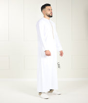 Qamis Arabesque White