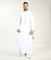 Qamis Arabesque White