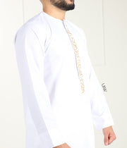 Qamis Arabesque White