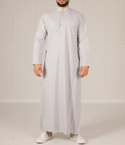 UsW Tailored Saudi Qamis Reda - Soft Grey