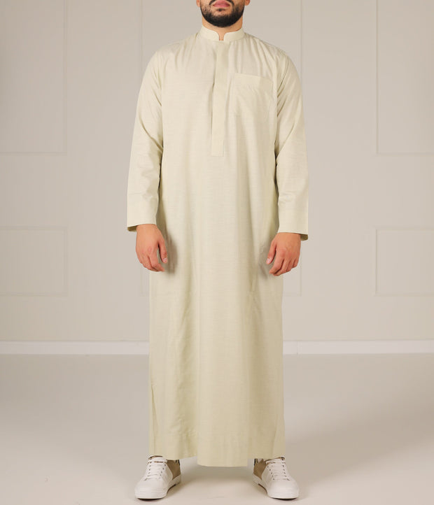 UsW Tailored Saudi Qamis Reda - Soft Green