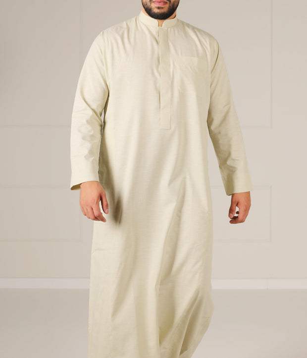 UsW Tailored Saudi Qamis Reda - Soft Green