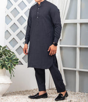 Sarwal Qamis Shareef - Black Grey