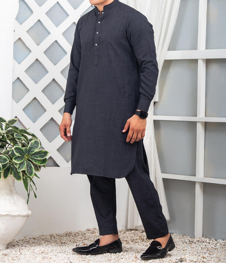 Sarwal Qamis Shareef - Black Grey