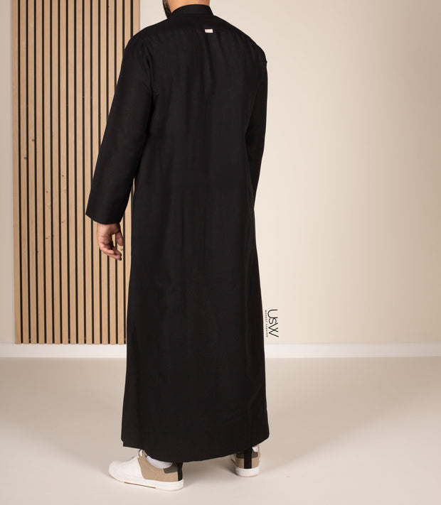 UsW Tailored Saudi Qamis Reda - Zwart