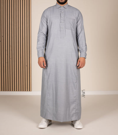 Chino Saudi Qamis - Light grey