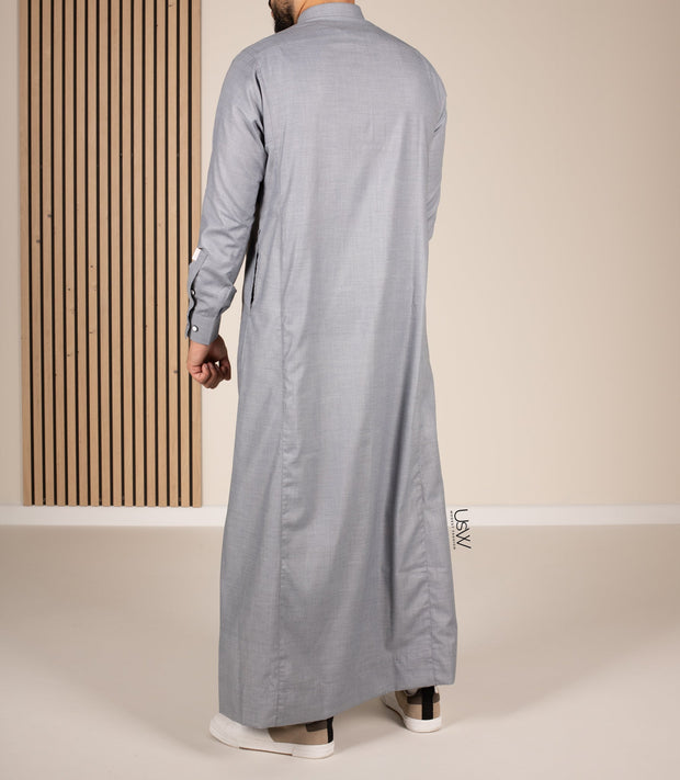 Chino Saudi Qamis - Light grey