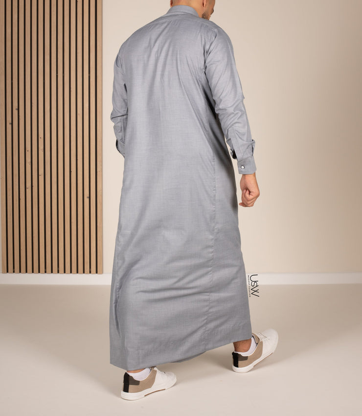 Chino Saudi Qamis - Light grey