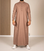 Chino Saudi Qamis- Taupe