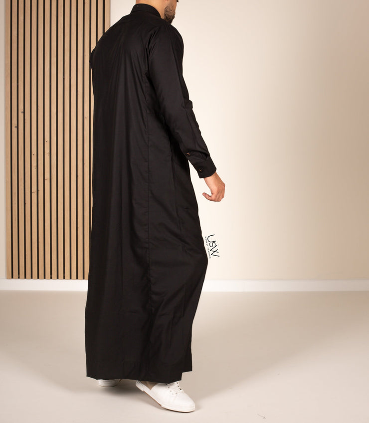 Chino Saudi Qamis - Black